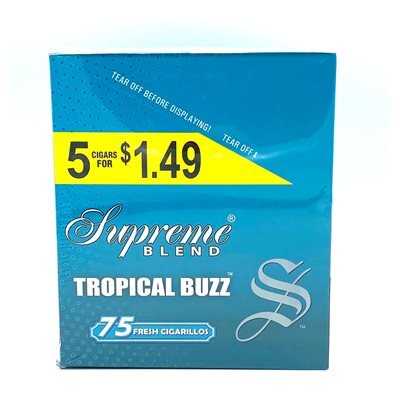 SUP CIG TROPICAL BUZZ 5 / 1.49 15CT