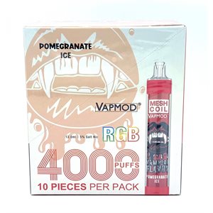 VAPMOD 4000 PUFF POMEGRANATE ICE 10CT