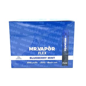 !MR VAPOR FLEXX 5% BLUEBERRY MINT 10CT