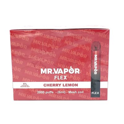 MR VAPOR FLEXX 5% CHERRY LEMON 10CT