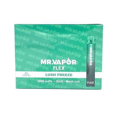 MR VAPOR FLEXX 5% LUSH FREEZE 10CT