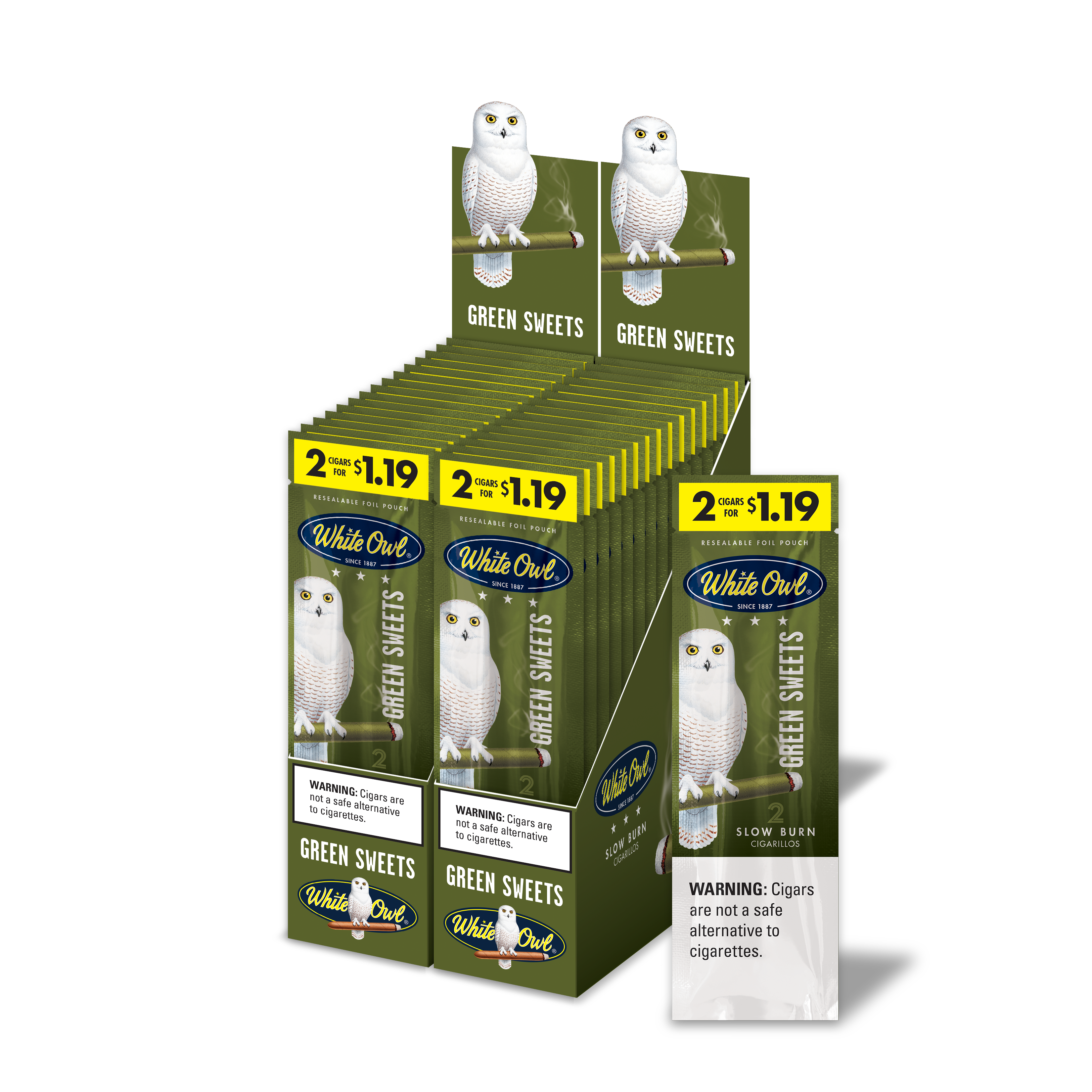 WHITE OWL FF GREEN 2PK / 1.19