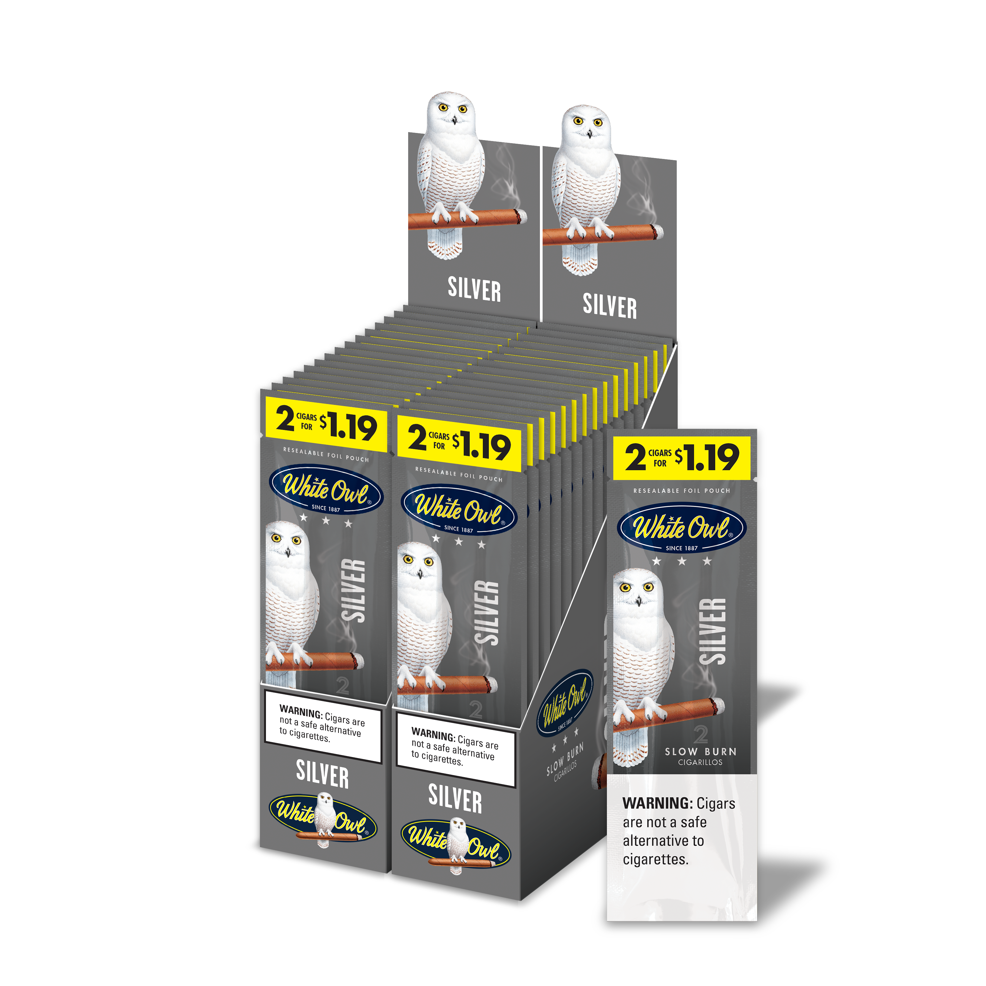 WHITE OWL FF SILVER 2PK / 1.19