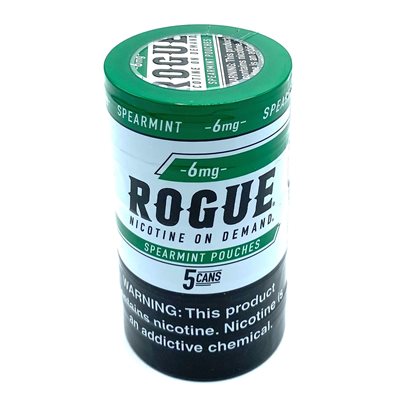 ROGUE NICOTINE POUCH SPEARMINT 6MG 5CT