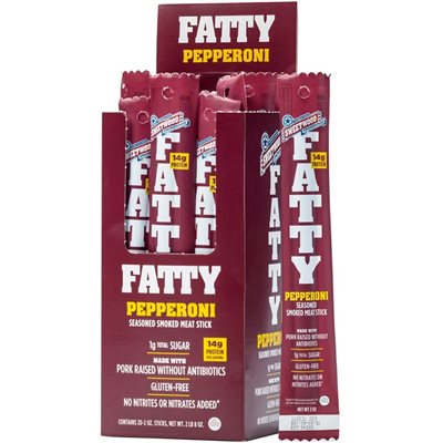 FATTY MEAT STICK PEPPERONI 2OZ / 20CT