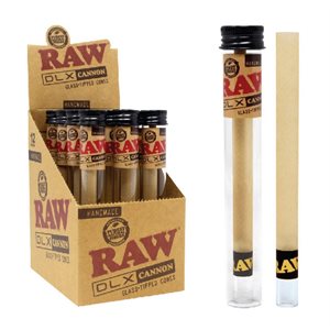 RAW DELUXE GLASS TIP CANNON DISP 12CT