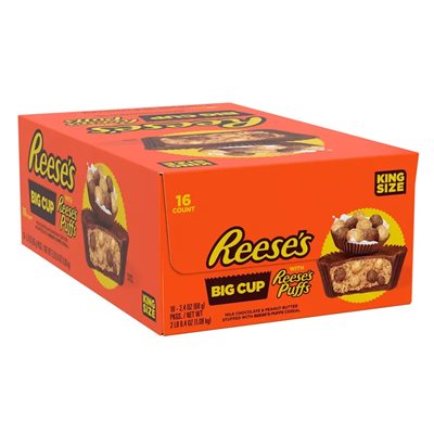 KING REESE BIG CUP W / REESE PUFF'S 16CT
