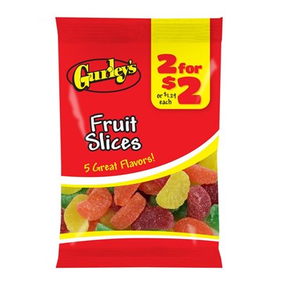 GURLEY'S 2 / $2 FRUIT SLICES 4.25OZ / 12CT