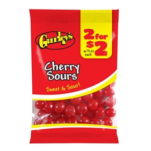 GURLEY'S 2 / $2 CHERRY SOURS 3.5OZ / 12CT