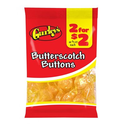 GURLEY'S 2 / $2 BUTTERSCOTCH BUTTONS 3.5OZ / 12CT