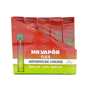 !MR VAPOR FLEXX 5% WATERMELON LIMEADE 10CT