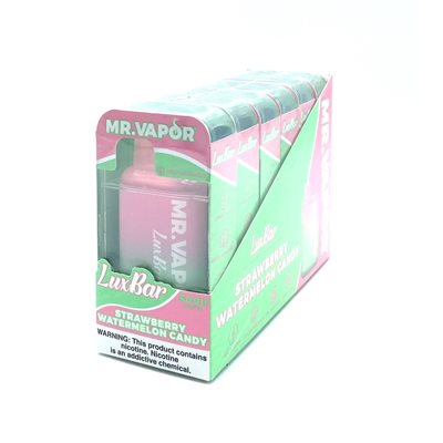 MR VAPOR LUXBAR STRAW WATERMELON CANDY 6CT