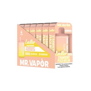 MR VAPOR LUXBAR STRAWBERRY PEACH MELON 6CT