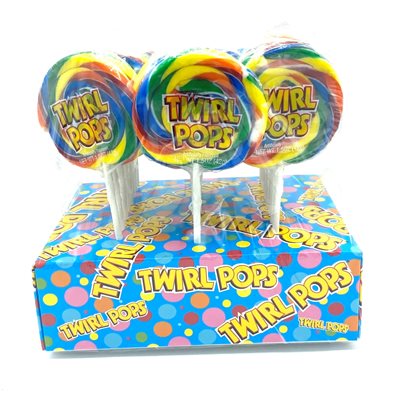 TWIRL POP RAINBOW 24CT DISPLAY BOX