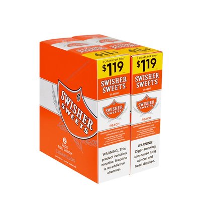 SWISHER CIG PEACH 2PK / 1.19