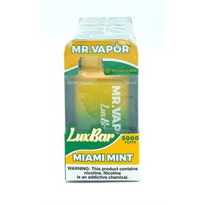 MR VAPOR LUXBAR MIAMI MINT 6CT