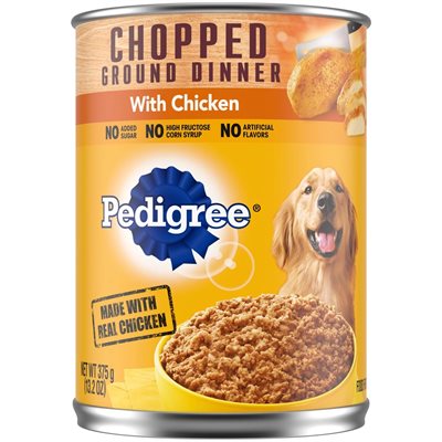 PEDIGREE CAN CHOPPED CHICKEN 13OZ / 12CT