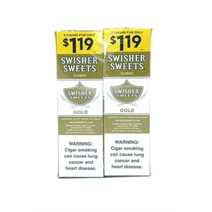 SWISHER CIG GOLD 2PK / 1.19