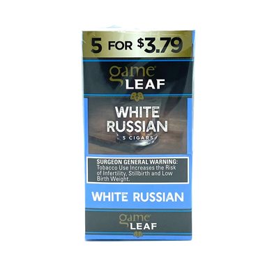 GV LEAF GAME WHITE RUSSIAN 5 / 8CT $3.79