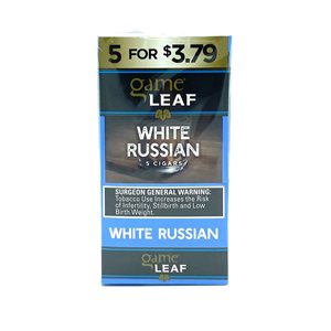 GV LEAF GAME WHITE RUSSIAN 5 / 8CT $3.79