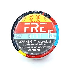 FRE NICOTINE POUCH MINT 2.99 15MG 5CT