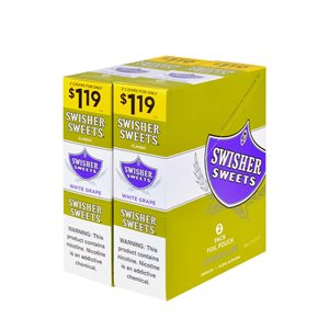 SWISHER CIG WHITE GRAPE 2PK / 1.19