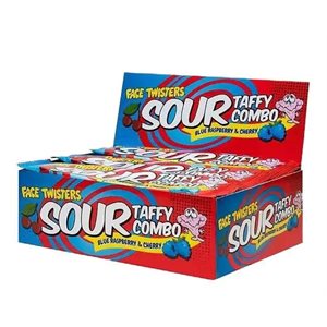 FACE TWISTERS SOUR TAFFY BLUE RASP / CHERRY 24CT