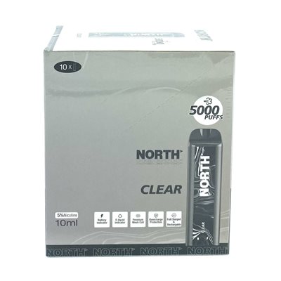 NORTH CLEAR 5000 PUFF 10CT