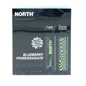 NORTH NIGHT BLUE POM 5000 PUFF 10CT