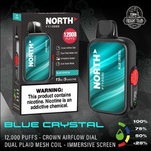 NORTH BLUE CRYSTAL 12000 PUFF 10CT