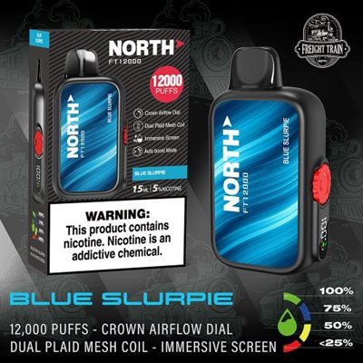 NORTH BLUE SLURPIE 12000 PUFF 10CT