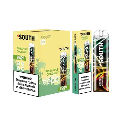 SOUTH PINEAPPLE COCONUT 3000 PUFF 10CT