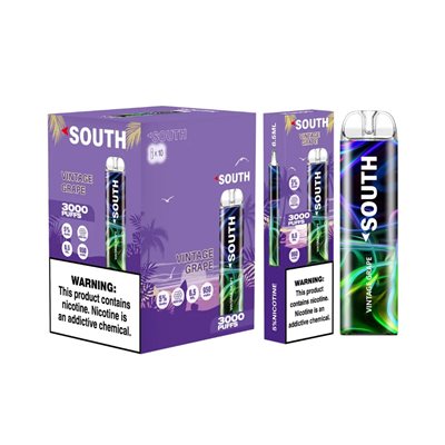 SOUTH VINTAGE GRAPE 3000 PUFF 10CT