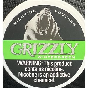 GRIZZLY NICOTINE POUCH WINTERGREEN 7MG 5 / 20CT