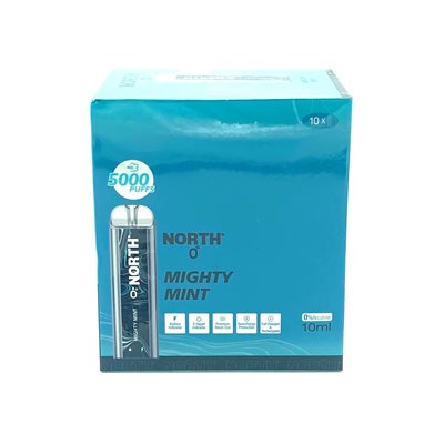 NORTH ZERO MIGHTY MINT 5000 PUFF 10CT