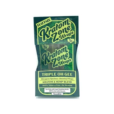 KRATOM ZONE WRAPS TRIPLE OH GEE 15 / 3PK