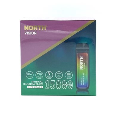 NORTH VISION 15K PUFF TROP RAINBOW BLAST 5CT