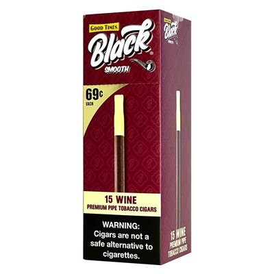 GOOD TIMES BLACK TIPPED SMOOTH WINE PP.69 15CT