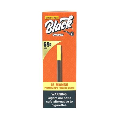 GOOD TIMES BLACK TIPPED SMOOTH MANGO PP.69 15CT