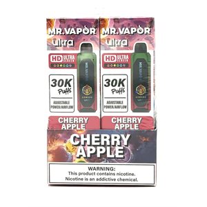 MR VAPOR ULTRA 5% CHERRY APPLE 30K PUFF 6CT