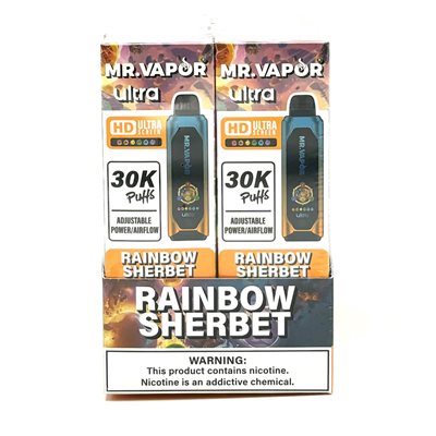 MR VAPOR ULTRA 5% RAINBOW SHERBERT 30K PUFF 6CT