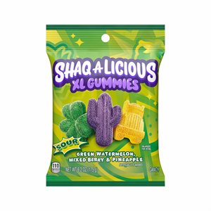 SHAQ-A-LICIOUS GUMMIES PEG SOUR 6.2OZ